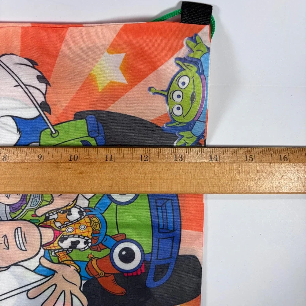 Toy Story Drawstring Backpack Woody‎ Buzz Alien Rocket Dog Orange Sunburst